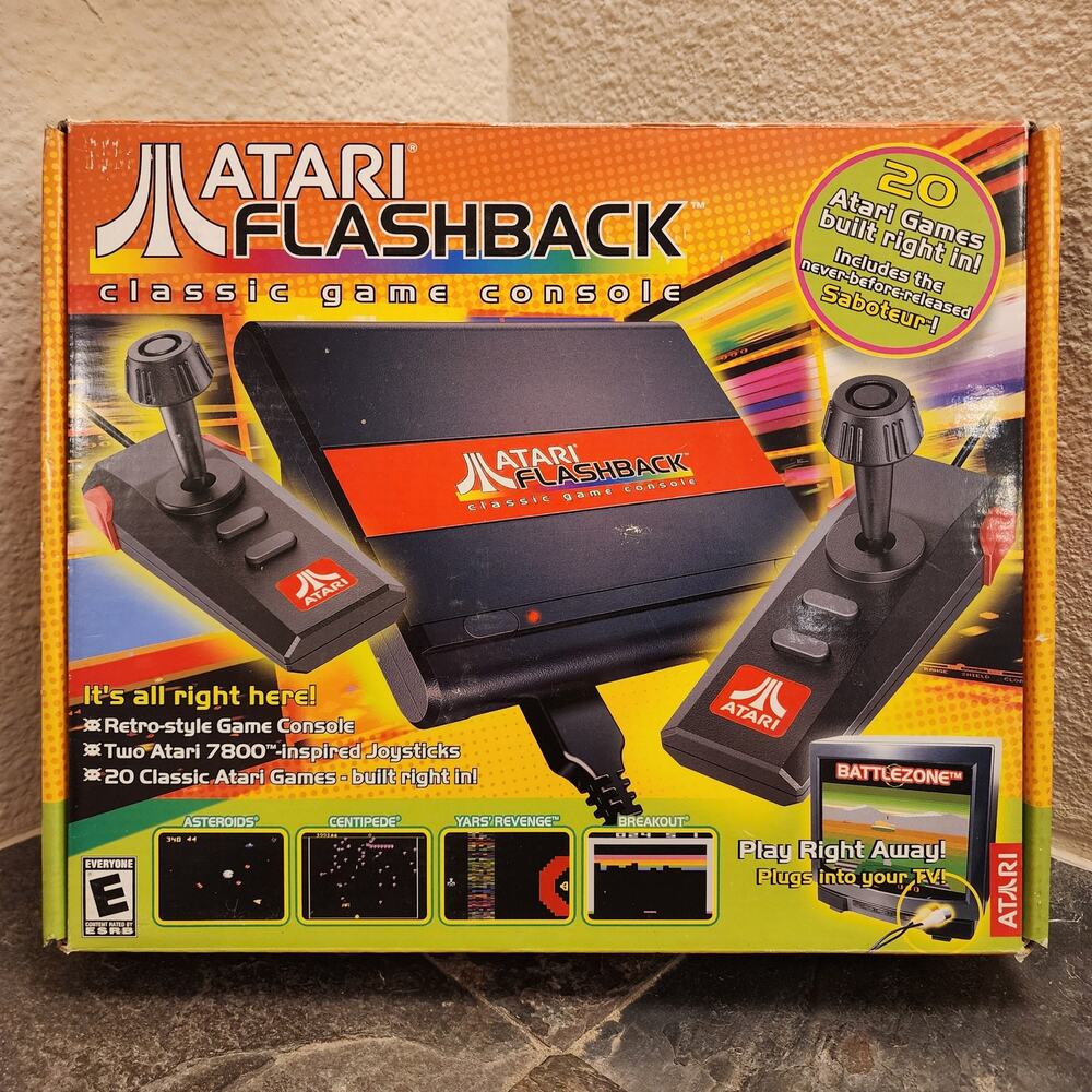 Atari Flashback Classic Game Console w/ 20 Built in Games (CIB) - Atari
